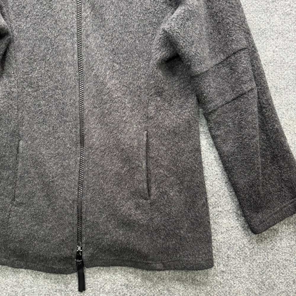 Co-op MFG Co Hooded Sweater Jacket Men's L Charcoal Heather Knit Full Zip Casual - Picture 2 of 12